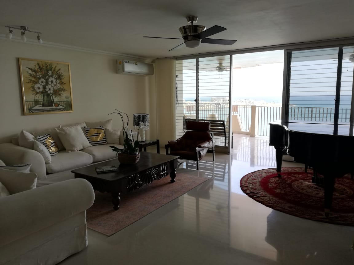Ocean Front 3-Bedroom Apartment in Camino Real Building, Panama City - Property ID PLS-18556